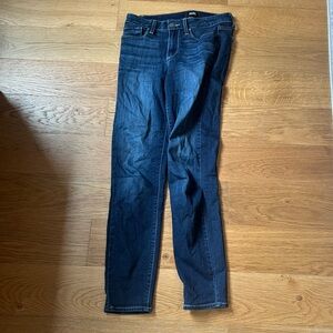 Paige dark blue skinny jeans